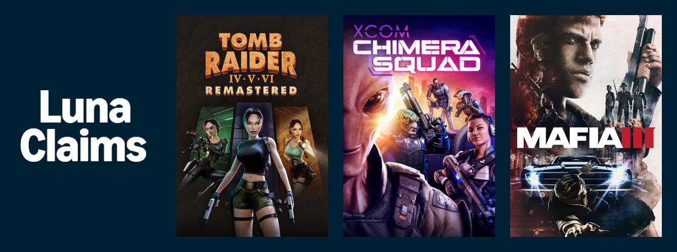 Tomb Raider IV-VI Remastered, XCOM: Chimera Squad and Mafia III: Definitive Edition have been added to the Luna subscription